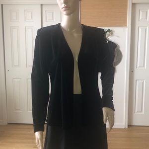 Alex evenings - black velvet blazer